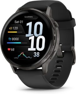 Garmin Venu 4 smartwatch displaying recovery metrics for athletes in 2026