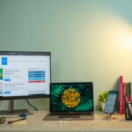 Best home office monitor displaying work on a clean modern desk setup in 2026