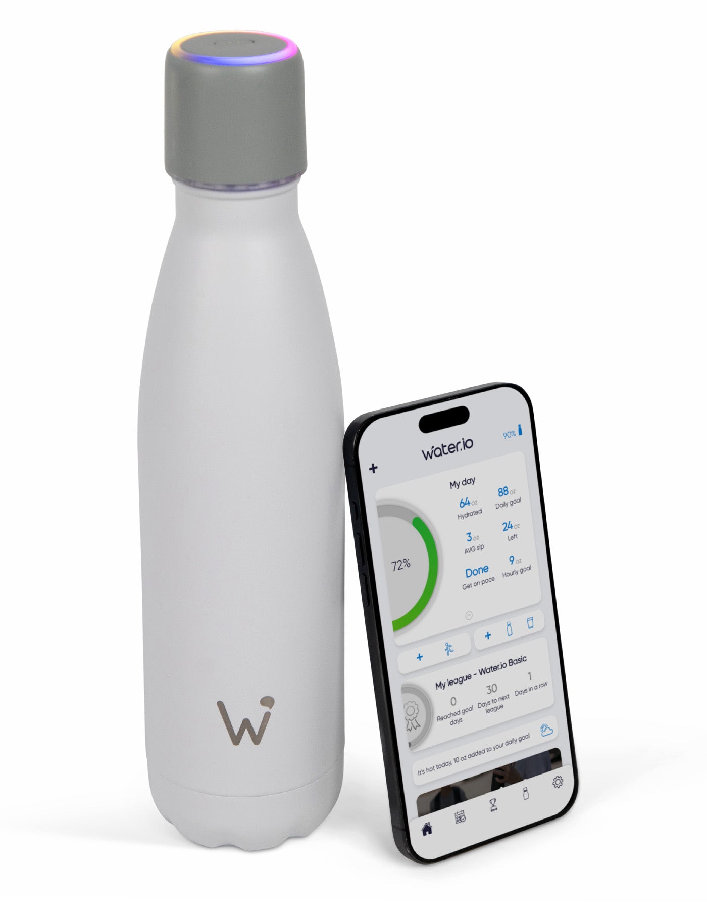 WATER.IO Smart Water Bottle (25oz) — product image
